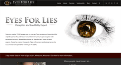 Desktop Screenshot of eyesforlies.com